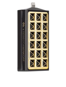 Rebecca Minkoff Mobile Charger - Gold Studded