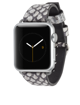 Rebecca Minkoff Snakeskin Band - Silver