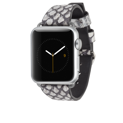 Rebecca Minkoff Snakeskin Band - Silver