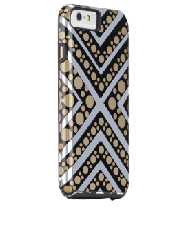 Rebecca Minkoff Tough Case - Metallic Chevron Dot
