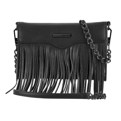 Rebecca Minkoff Universal Fringe Crossbody - Black