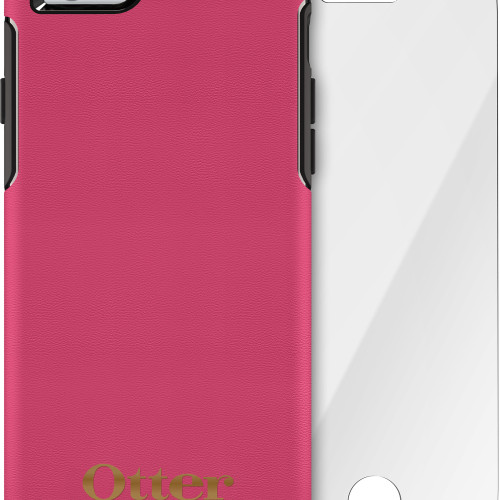 OtterBox Symmetry Series Leather Edition Case + Alpha Glass Screen Protector Bundle for iPhone 6 Plus/6s Plus