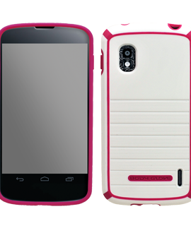 Nexus 4 from Google Body Glove Nova Cover - White & Raspberry
