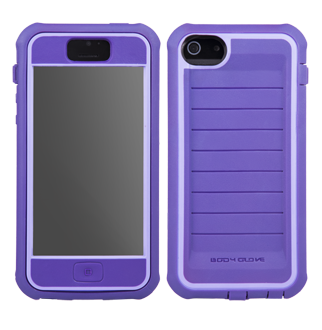 iPhone 5 Body Glove Shocksuit Case - Plum with Lavender