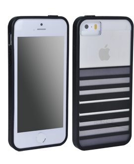 iPhone 5s Case Mate X-Doria Scene Plus Shell - Black Stripes