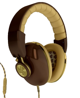 JLab Bombora Headphones - Brown and Gold