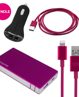 Travel Charging Bundle - Pink