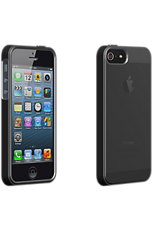 High Gloss Silicone Cover for Apple iPhone 5 - Black