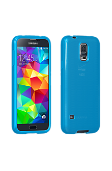 High Gloss Silicone Cover for Galaxy S 5 - Blue