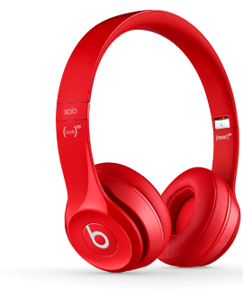 Beats Solo 2 Headphones - Red