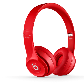 Beats Solo 2 Headphones - Red