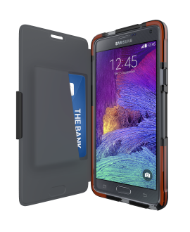 Samsung Galaxy Note 4 Tech21 Classic Shell Wallet Case - Black