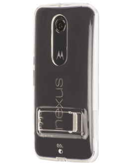 Nexus 6 Case Mate Naked Tough Case with Kickstand - Clear