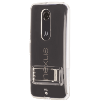 Nexus 6 Case Mate Naked Tough Case with Kickstand - Clear