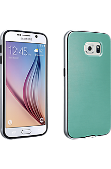 Soft Cover with Bumper for Samsung Galaxy S 6 - Green