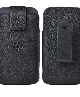 BlackBerry Classic Leather Swivel Holster - Black