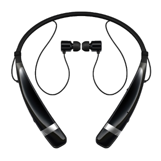 LG Tone Pro 760 Stereo Bluetooth Headset - Black