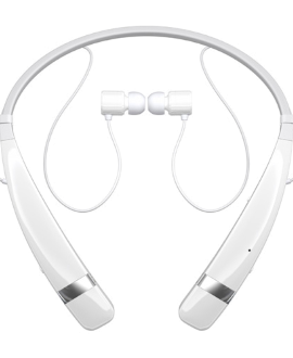 LG Tone Pro 760 Stereo Bluetooth Headset - White