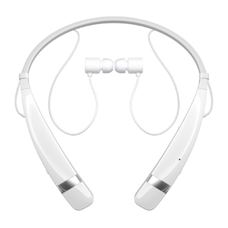 LG Tone Pro 760 Stereo Bluetooth Headset - White