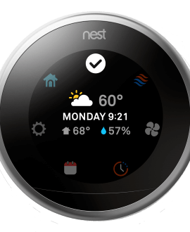 Nest Learning Thermostat - Stainless Steel
