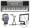 Yamaha - Portable Keyboard With 61 Full-size Touch-sensitive Keys - Gray