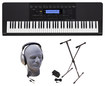 Casio - Portable Keyboard With 76 Piano-style Keys - Black