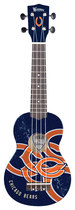 Woodrow - Denny Chicago Bears 4-string Soprano Ukulele - Blue/white/orange