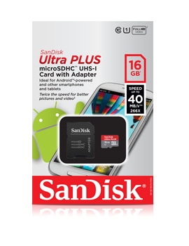 Memory SanDisk 16GB MircoSD Ultra Card