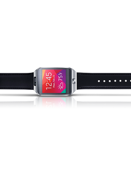 Samsung Leather Watch Band Black- Standard Length