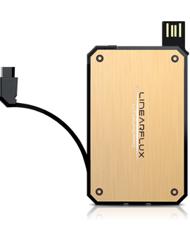 LinearFlux LithiumCard 1200mAh - Micro USB