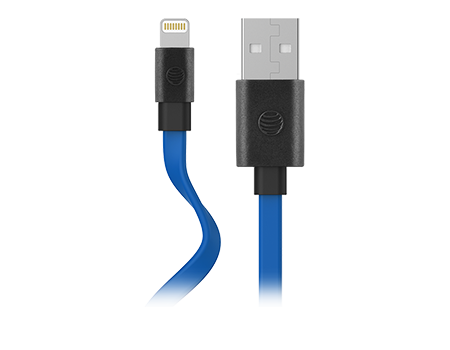 AT & T Flat Charge Sync Cable Lightning