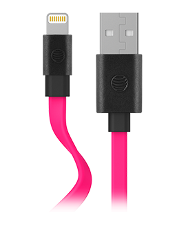 AT & T Flat Charge Sync Cable Lightning