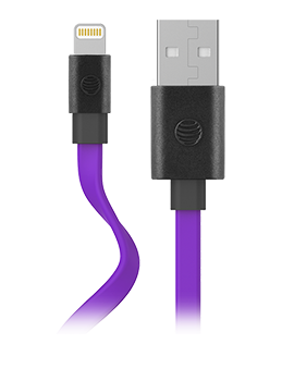AT & T Flat Charge Sync Cable Lightning