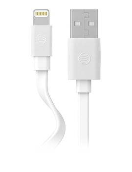 AT & T Flat Charge Sync Cable Lightning