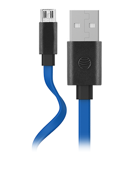 AT & T Flat Charge Sync Cable Micro