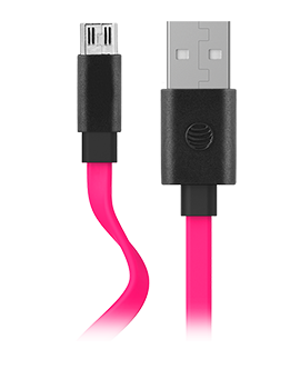 AT & T Flat Charge Sync Cable Micro