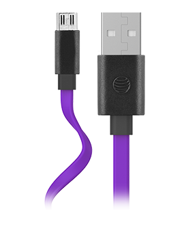 AT & T Flat Charge Sync Cable Micro