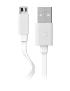 AT & T Flat Charge Sync Cable Micro