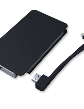 Swiss Mobility Universal 5000 mAh Backup Battery with Detachable 3-in-1 Cable