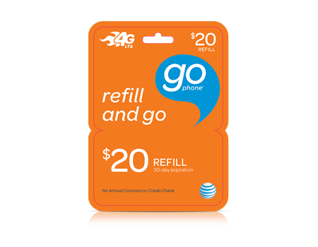 $20 GoPhone Refill Card