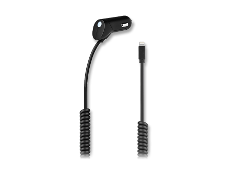 AT & T 2.1A Car Charger with Lightning cord