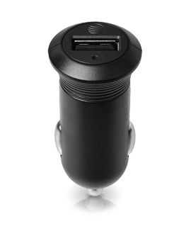 AT & T 2.1A Basic Bullet USB Car Charger