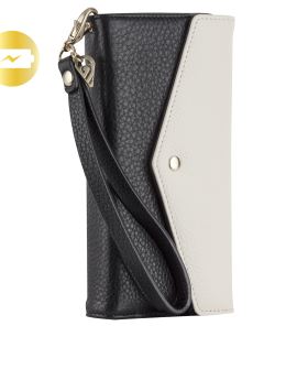 Charging Wristlet - Black & Sand