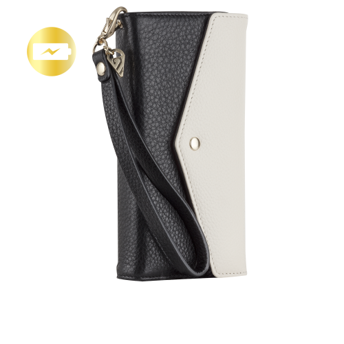 Charging Wristlet - Black & Sand