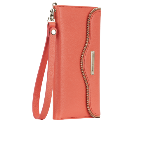 Rebecca Minkoff Leather Wristlet - Coral