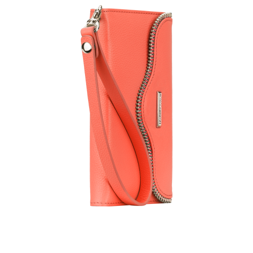 Rebecca Minkoff Leather Wristlet - Coral