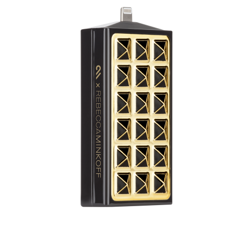 Rebecca Minkoff Mobile Charger - Gold Studded