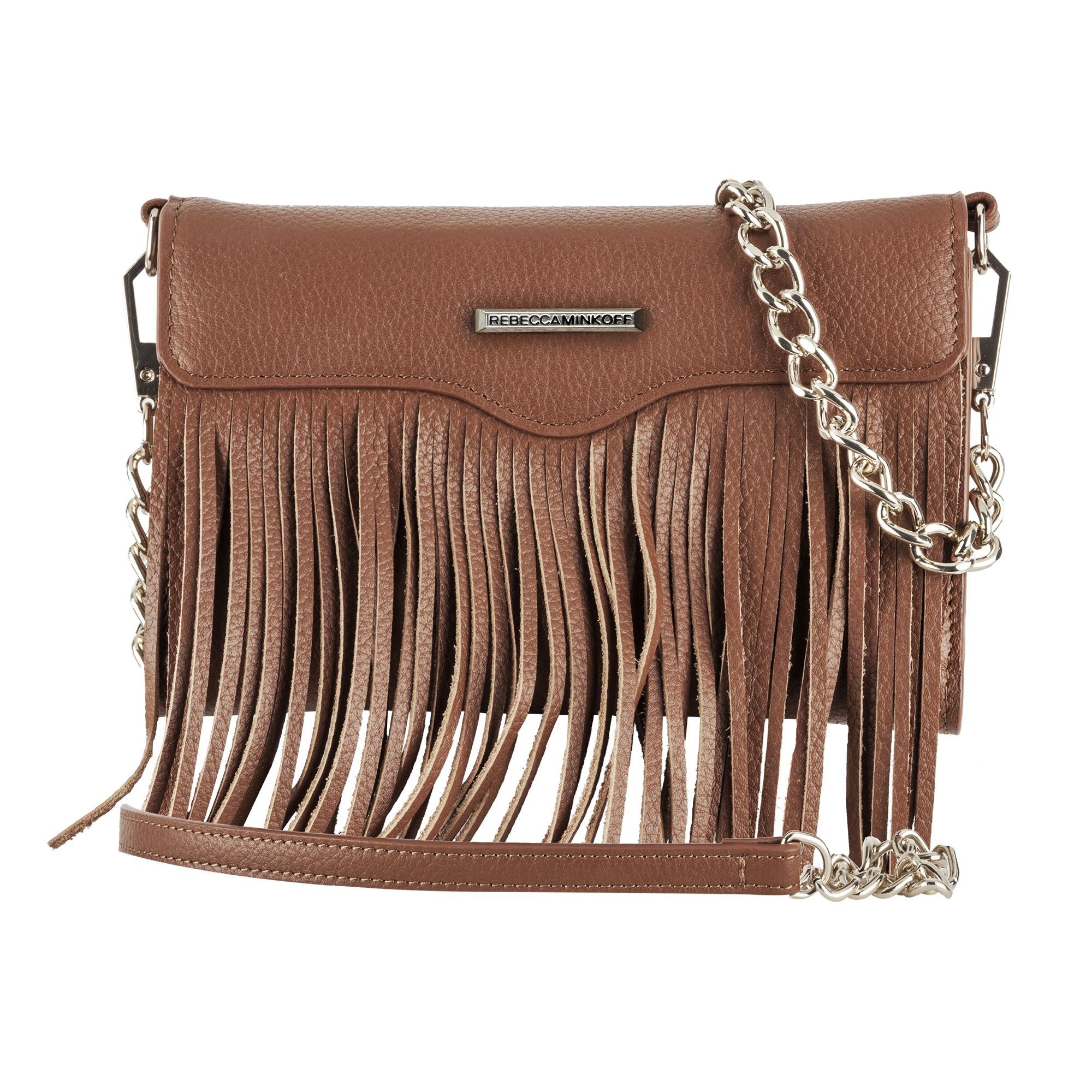 Rebecca Minkoff Universal Fringe Crossbody - Almond