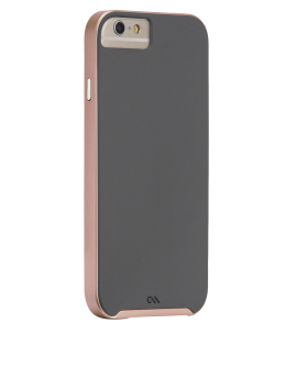 Slim Tough Case - Dark Grey & Rose Gold