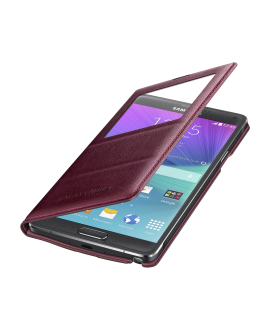 Samsung Galaxy Note 4 S-View Flip Cover - Electric Plum